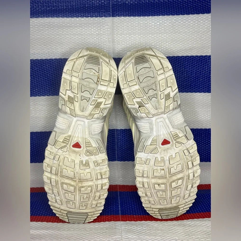 SALOMON ACS Pro Advanced Outdoor Plein Air Sneakers White/Vanilla Ice/Lunar Rock - Picture 5 of 13